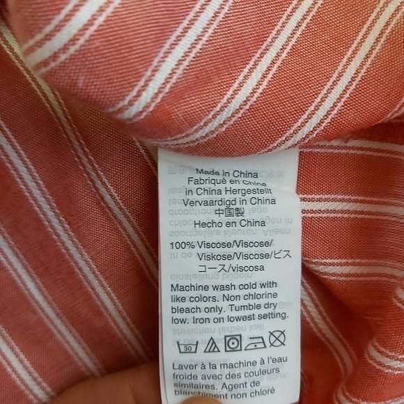 J.CREW Striped Tie neck Button down shirt - Picture 6 of 8